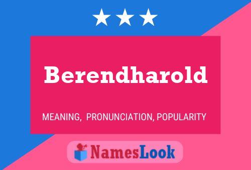 Poster del nome Berendharold