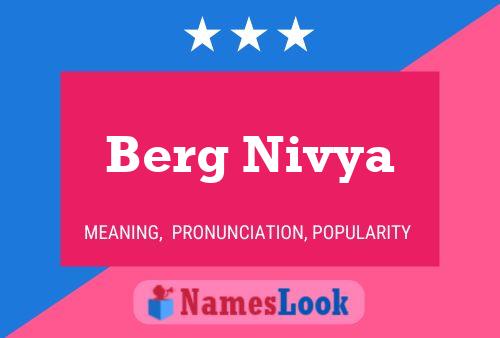 Poster del nome Berg Nivya