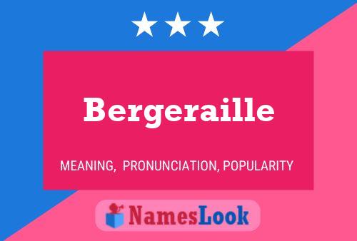 Poster del nome Bergeraille