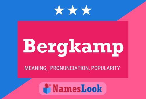 Poster del nome Bergkamp