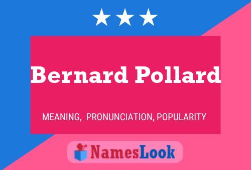 Poster del nome Bernard Pollard