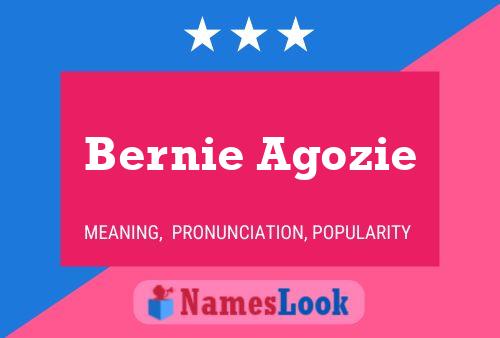 Poster del nome Bernie Agozie