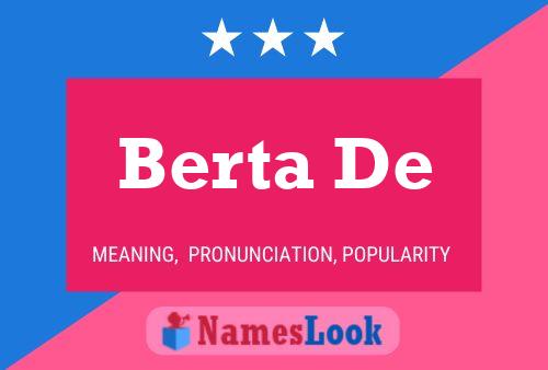 Poster del nome Berta De