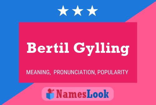 Poster del nome Bertil Gylling