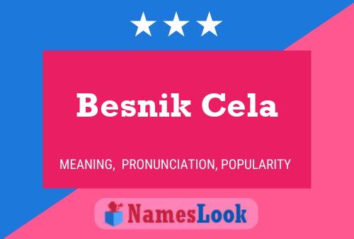 Poster del nome Besnik Cela