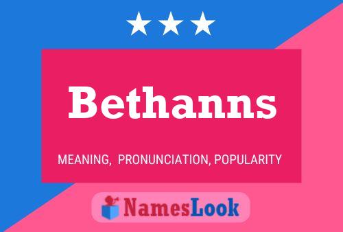 Poster del nome Bethanns