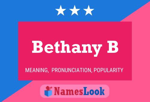 Poster del nome Bethany B