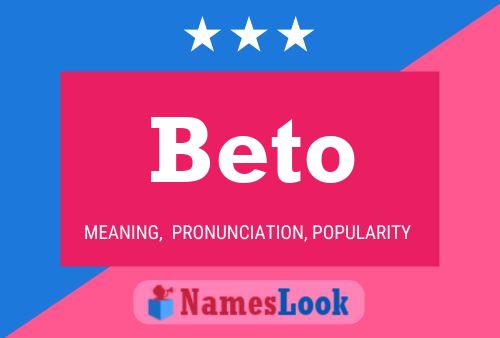 Poster del nome Beto