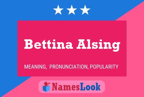 Poster del nome Bettina Alsing