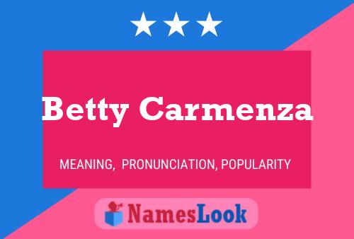 Poster del nome Betty Carmenza