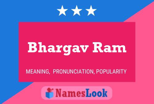 Poster del nome Bhargav Ram