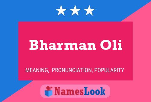 Poster del nome Bharman Oli