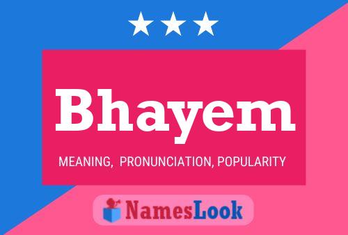 Poster del nome Bhayem