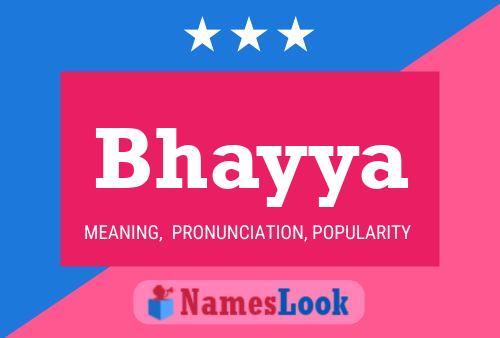 Poster del nome Bhayya