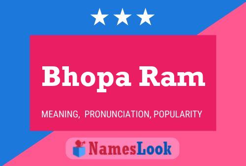 Poster del nome Bhopa Ram