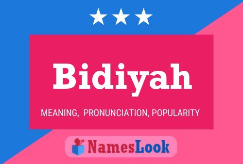 Poster del nome Bidiyah