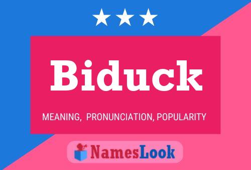 Poster del nome Biduck