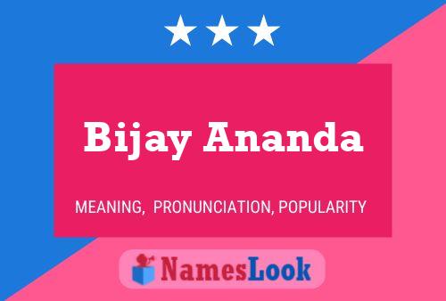 Poster del nome Bijay Ananda