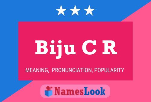 Poster del nome Biju C R