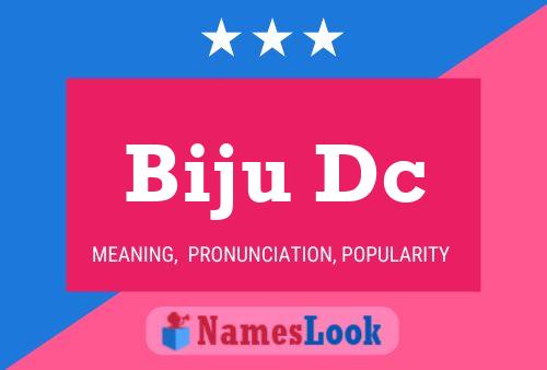 Poster del nome Biju Dc