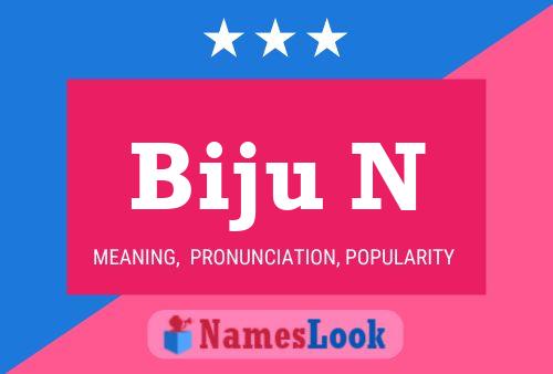 Poster del nome Biju N