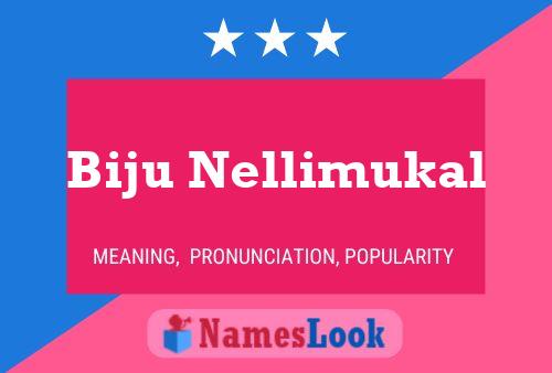 Poster del nome Biju Nellimukal