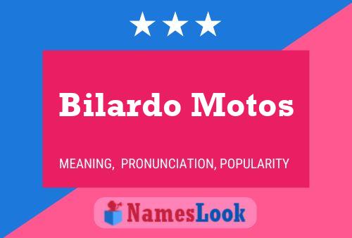 Poster del nome Bilardo Motos