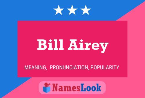 Poster del nome Bill Airey