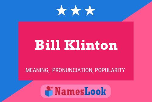 Poster del nome Bill Klinton