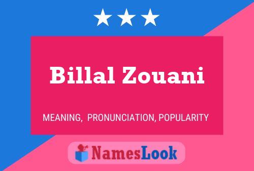 Poster del nome Billal Zouani