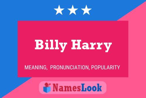 Poster del nome Billy Harry