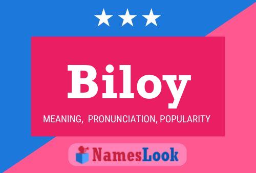 Poster del nome Biloy