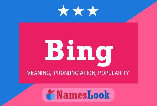 Poster del nome Bing