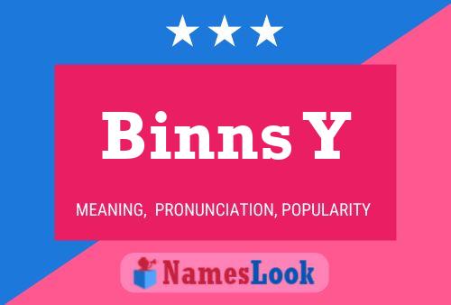 Poster del nome Binns Y