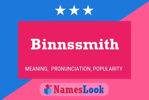 Poster del nome Binnssmith