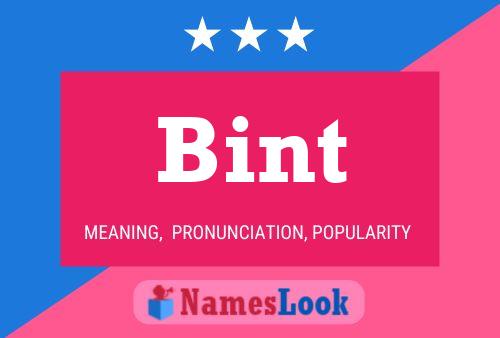 Poster del nome Bint