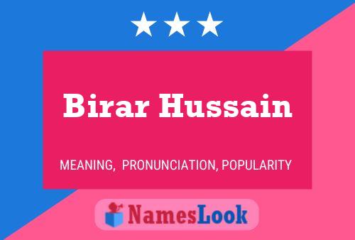 Poster del nome Birar Hussain