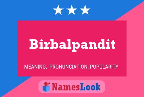 Poster del nome Birbalpandit