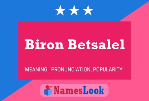 Poster del nome Biron Betsalel