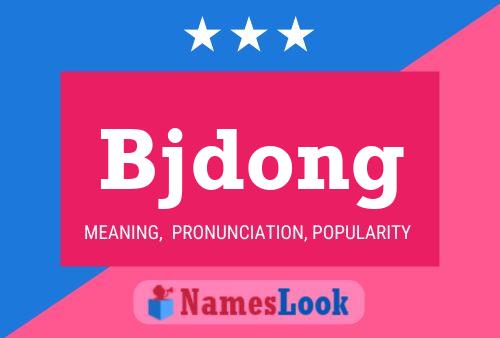 Poster del nome Bjdong