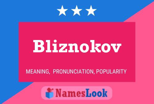 Poster del nome Bliznokov