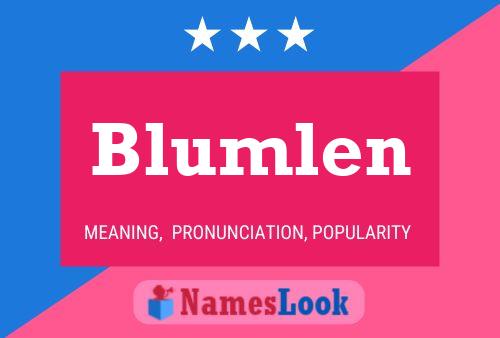 Poster del nome Blumlen