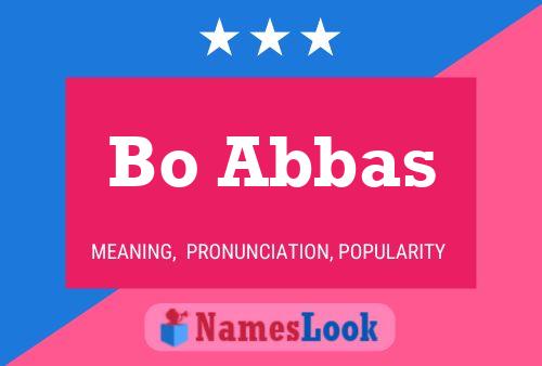 Poster del nome Bo Abbas