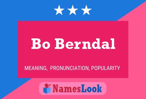 Poster del nome Bo Berndal