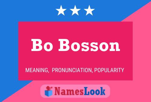 Poster del nome Bo Bosson