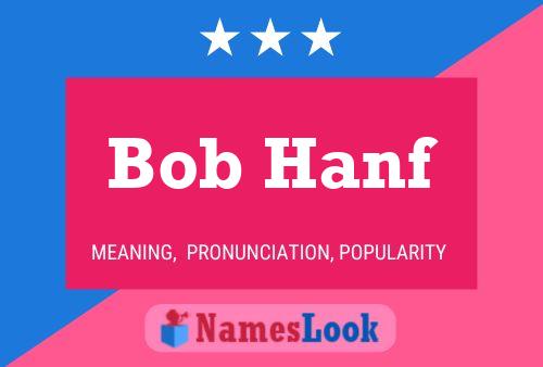 Poster del nome Bob Hanf