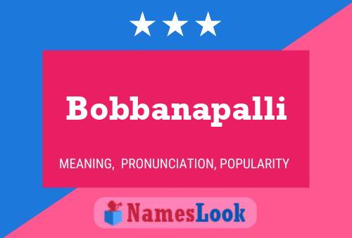 Poster del nome Bobbanapalli