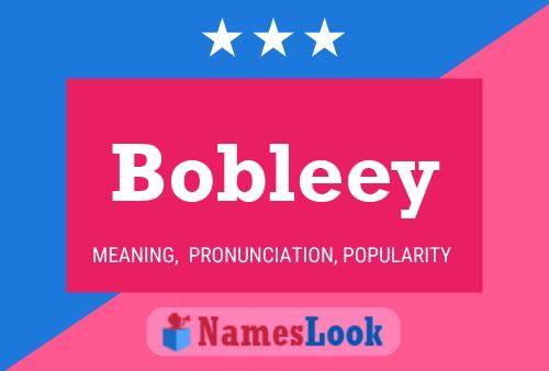 Poster del nome Bobleey