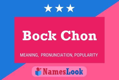 Poster del nome Bock Chon