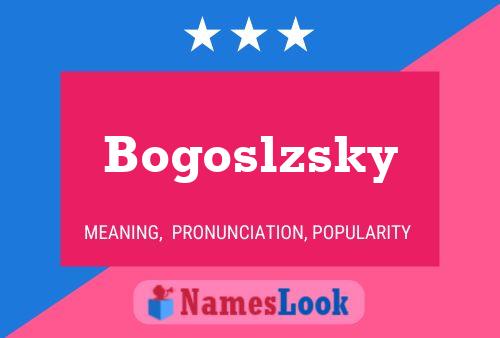 Poster del nome Bogoslzsky